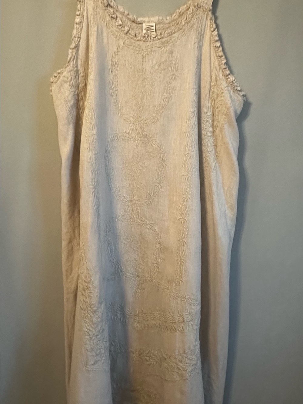 Magnolia Pearl Angels Embroidered Cherubs Linen Dress ♥ Never worn